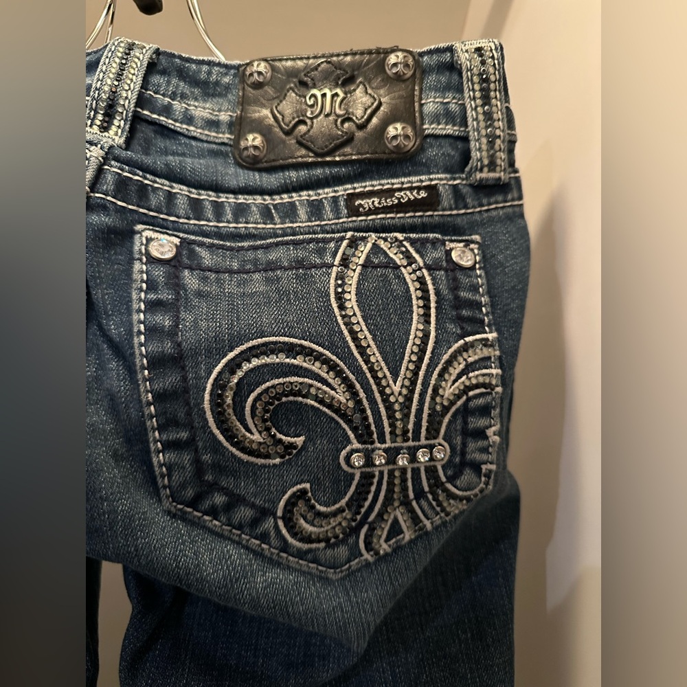 Miss Me Women's Blue Embellished Jeans
